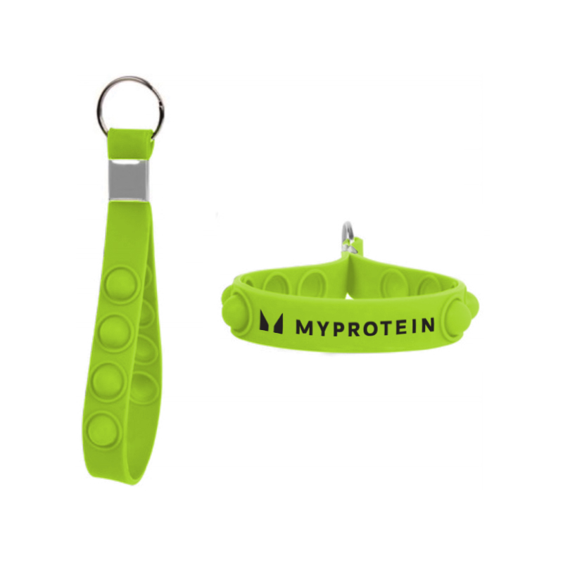 Fidget Popper Silicone Strap Keyring view 3